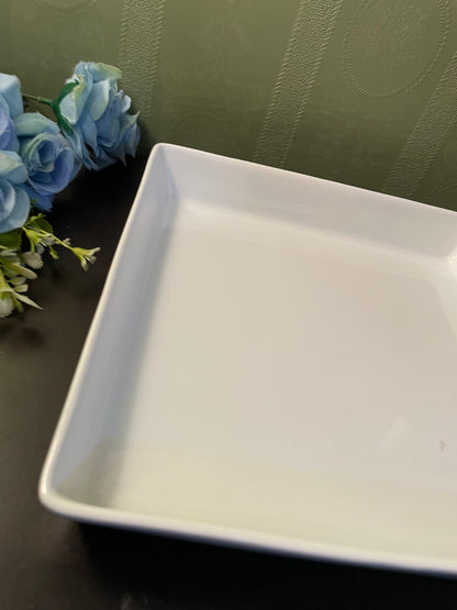 White Square Ceramic Serving Dish