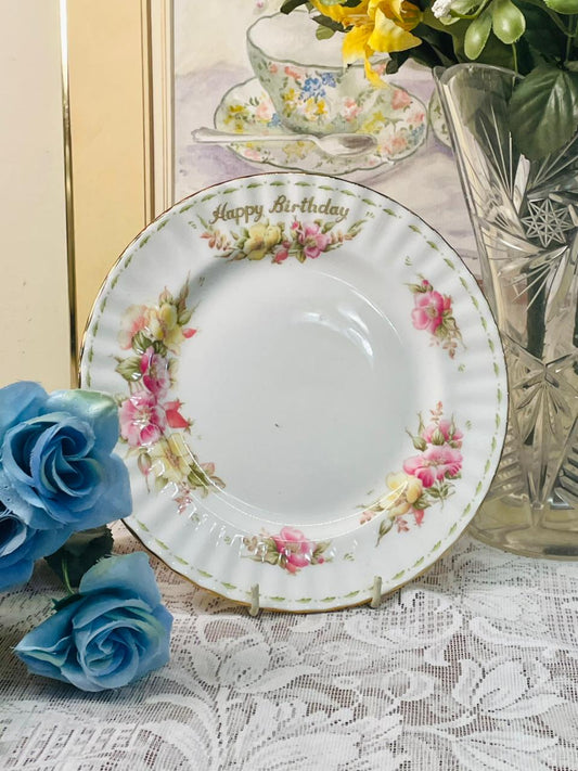 Royal Albert Happy Birthday Bone China Plate