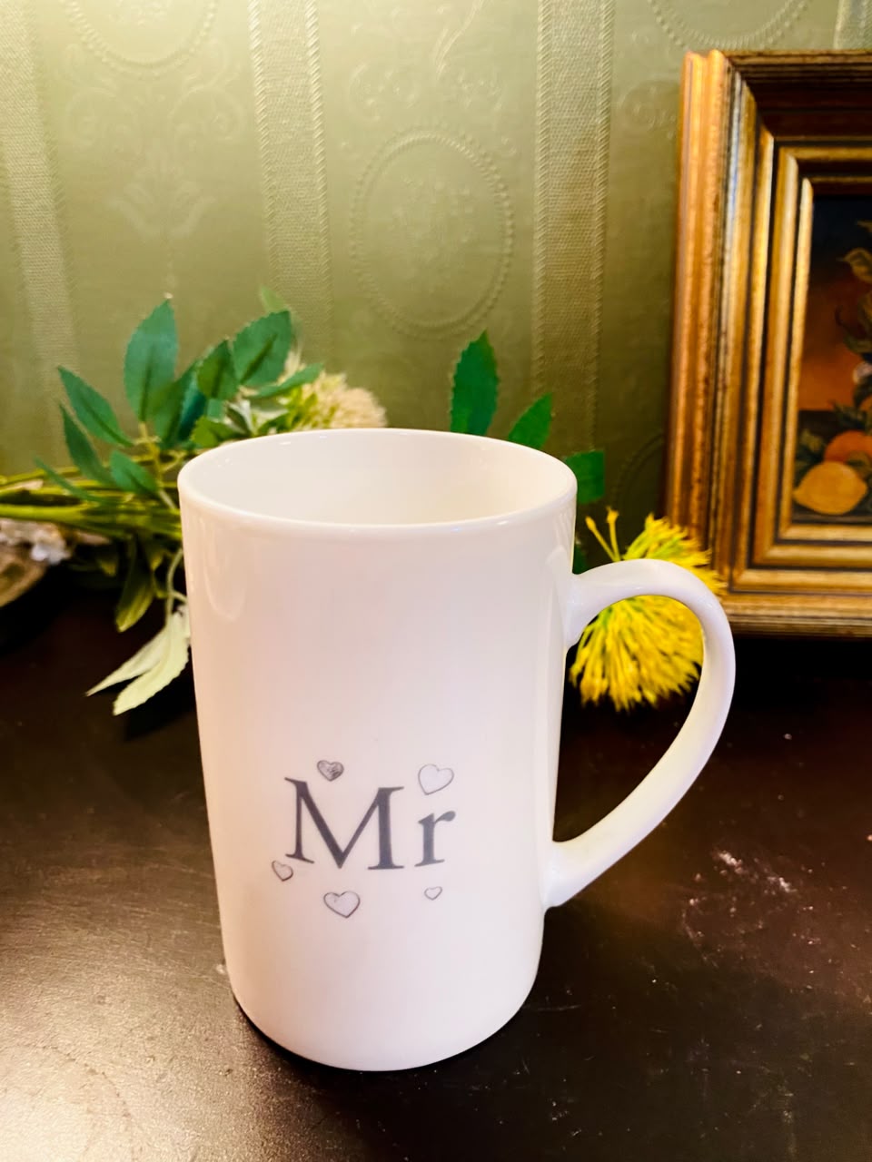 Mr Heart Design Ceramic Mug 5 Inch Wedding Gift Cup