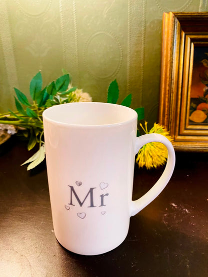 Mr Heart Design Ceramic Mug 5 Inch Wedding Gift Cup