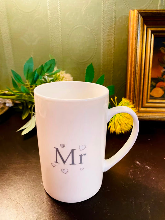 Mr Heart Design Ceramic Mug 5 Inch Wedding Gift Cup
