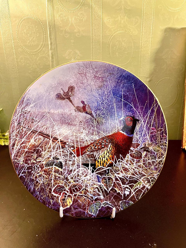 Vintage Pheasant Wildlife Decorative Plate 8 Inch