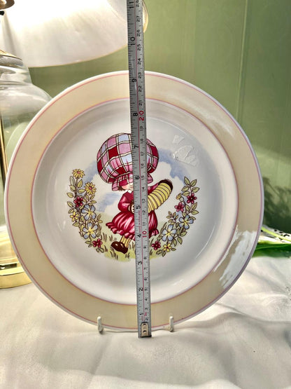 Clare Bone China Child & Floral Decorative Plate 23cm