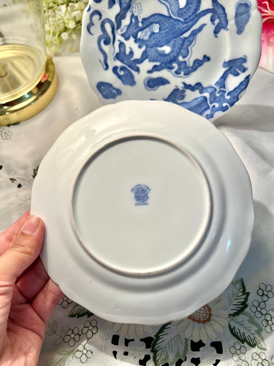 Blue & White Dragon Decorative Plate (each) – 7 Inch