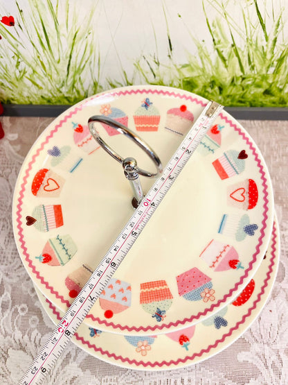 Two Tier Cupcake Cake Stand
