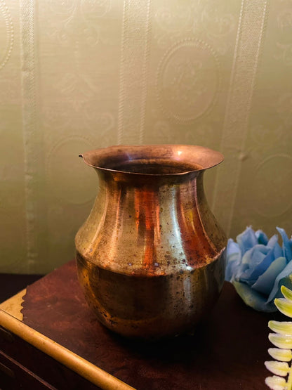 Vintage Brass Water Pot Vase
