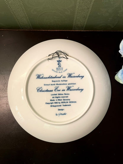Berlin Design Christmas Eve Wasserburg Plate 8 Inch