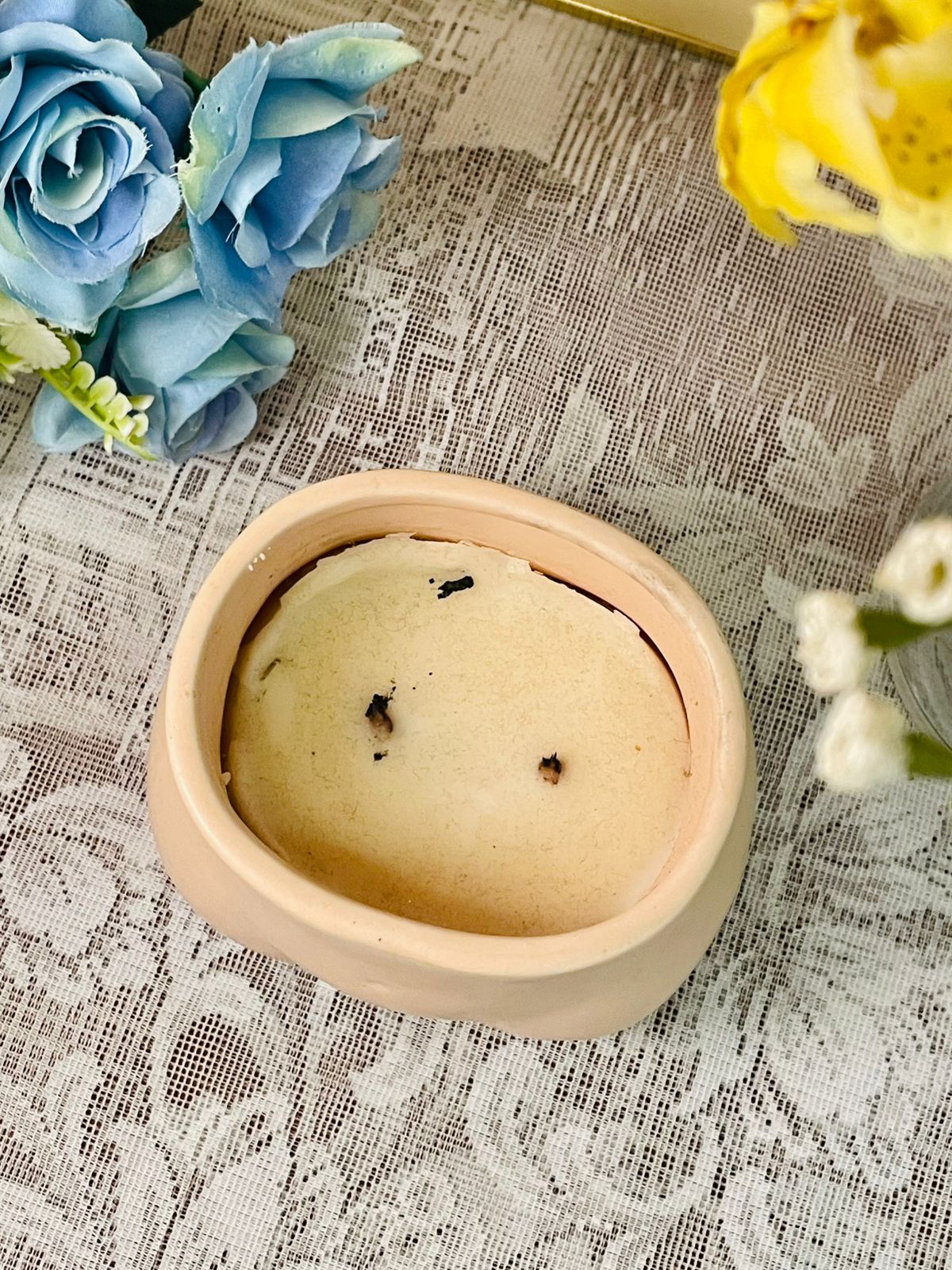 Modern Body Shape Ceramic Scented Candle Holder – Nude Blush