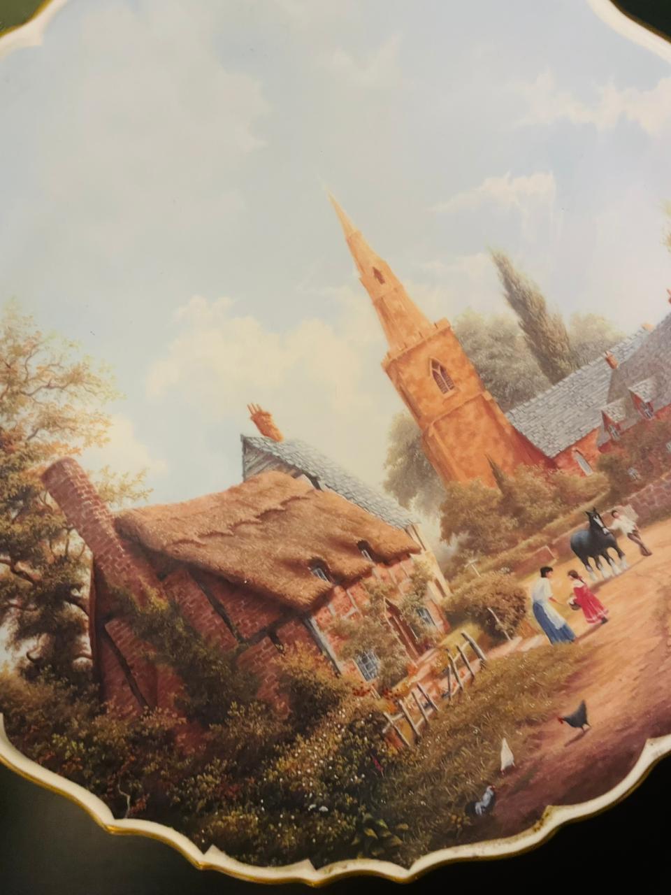 Spode Rural Scenes Village Church Plate 9"