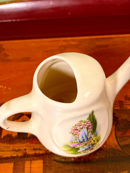 Vintage Dartmouth Cottage Scene Ceramic watering can | Souvenir Coffee Mug
