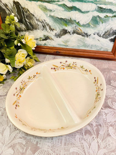 Harvest Divided Serving Dish Made in Great Britain