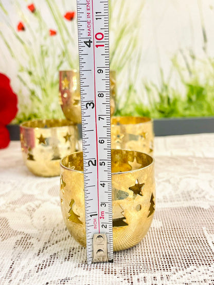 Vintage TCM Silver Plated Tealight Holders Set of 4