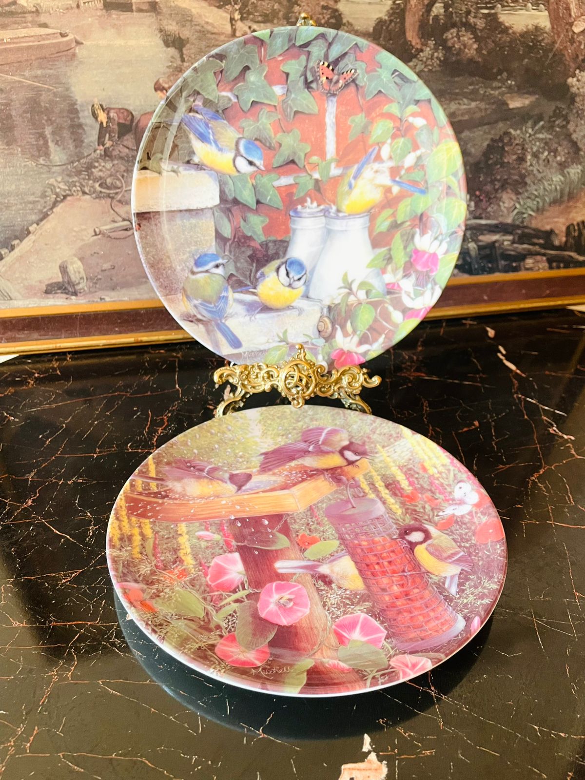 Set of 4 Coalport “Garden Visitors” Fine Bone China Collector Plates – Bird Plates Series 8 inches
