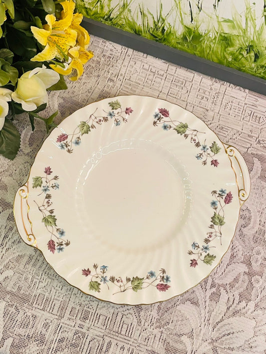 Minton Dayden Bone China Floral Handled Plate