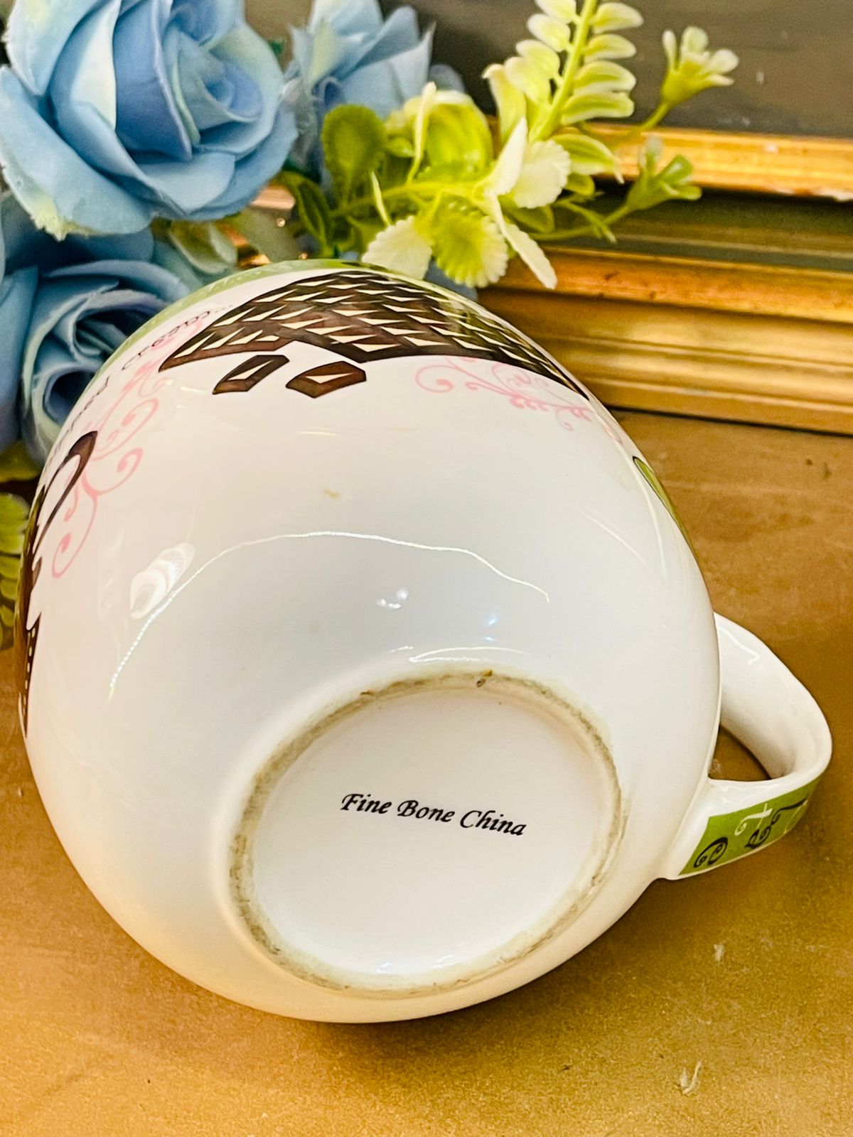 Vintage-Style Fine Bone China Hot Chocolate Mug