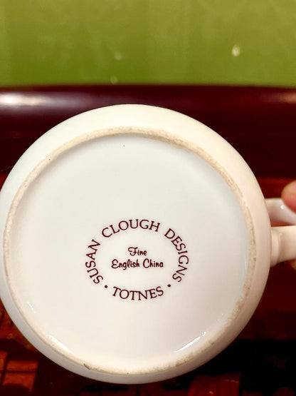 Susan Clough Designs Fine English China Tall Ship Mug – 4"