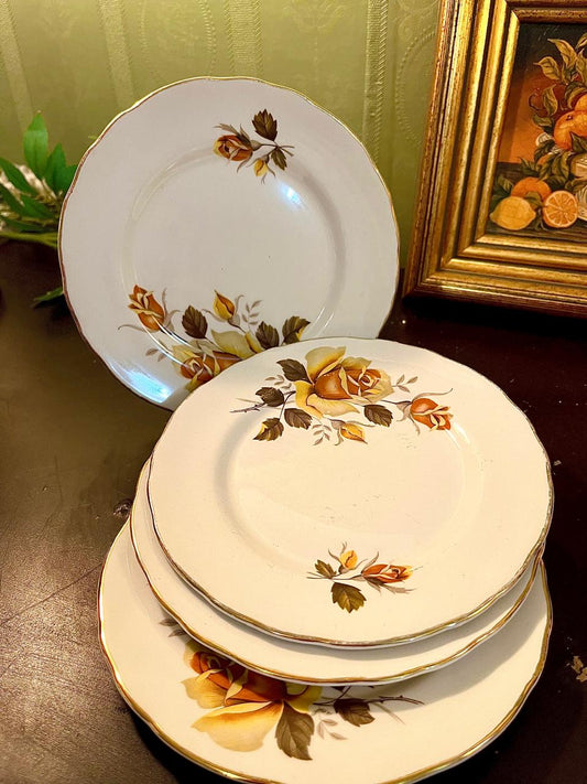 Old Foley James Kent Dessert Plates Set of 4 – 6 Inch England