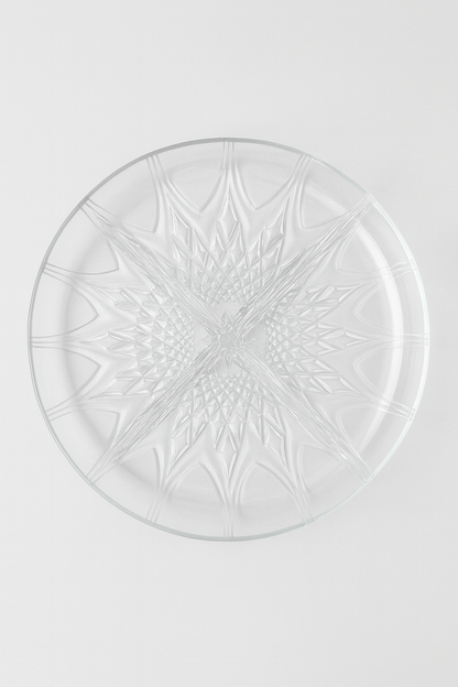 Vintage Crystal 4-Way Divided Plate Dish – Serving Dish