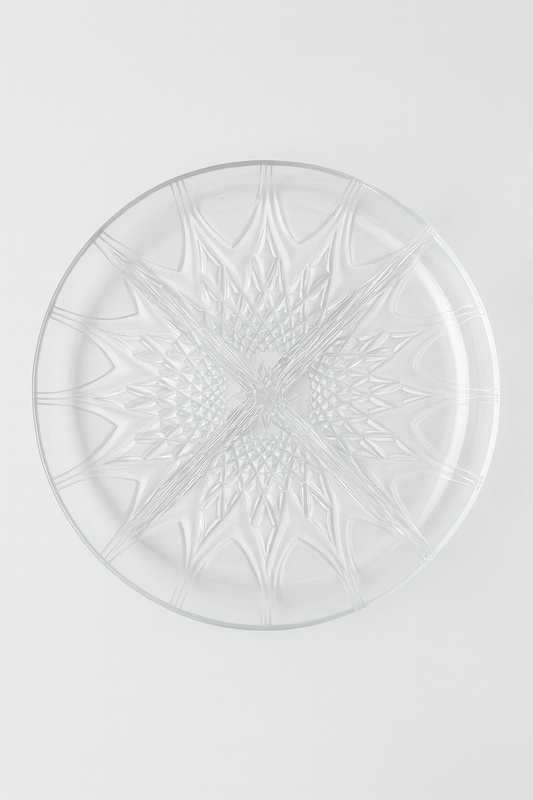 Vintage Crystal 4-Way Divided Plate Dish – Serving Dish