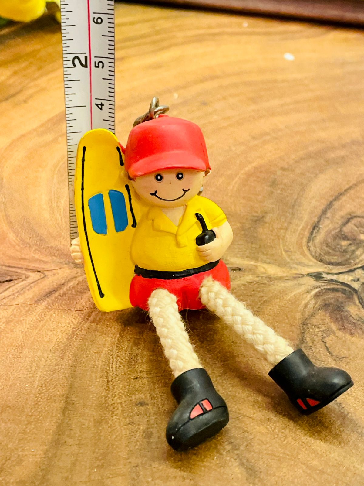 Handmade RNLI Lifeguard Keychain Surf Rescue Figurine