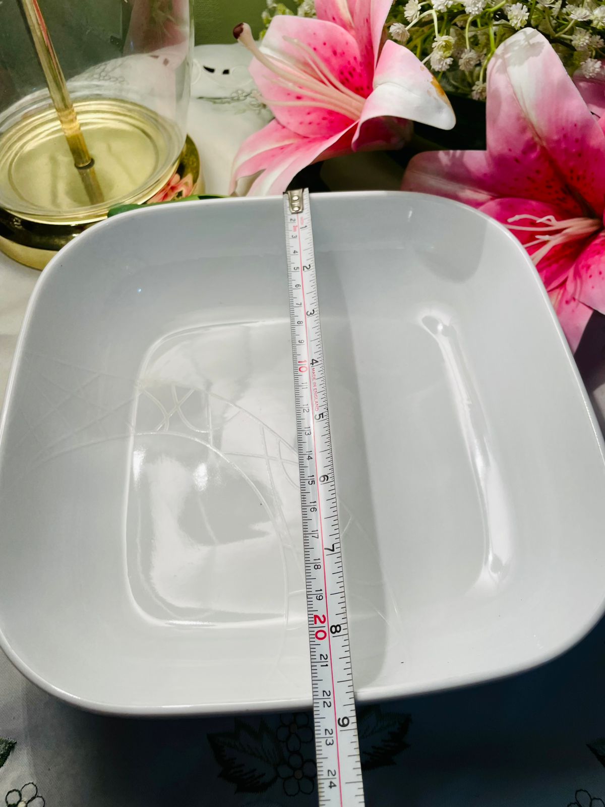 Jamie Oliver Queens White Oven-Safe Serving Dish Approx. 23 cm