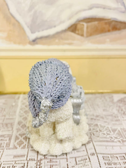 Handcrafted Snowman Figurine Set with Sleigh – Winter Christmas Decor