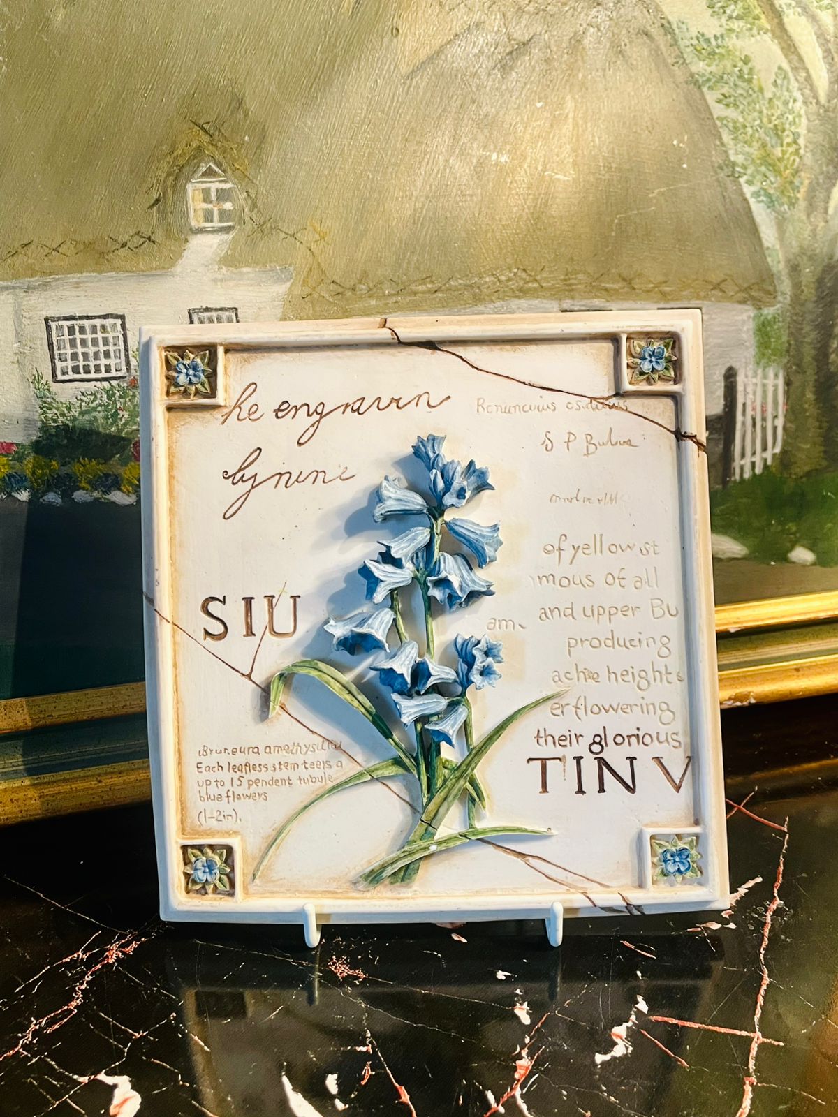 #VintageWallArt #MarksAndSpencer #StMichaelHome #CeramicPlaque #HandpaintedDecor #EnglishVintage #RusticWallDecor #PakistaniHomeDecor #VintageCollectibles #FlowerPlaque