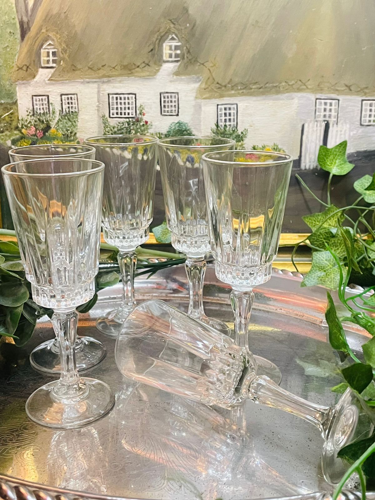 Set of 6 Vintage Luminarc Champagne Glasses – French Glassware