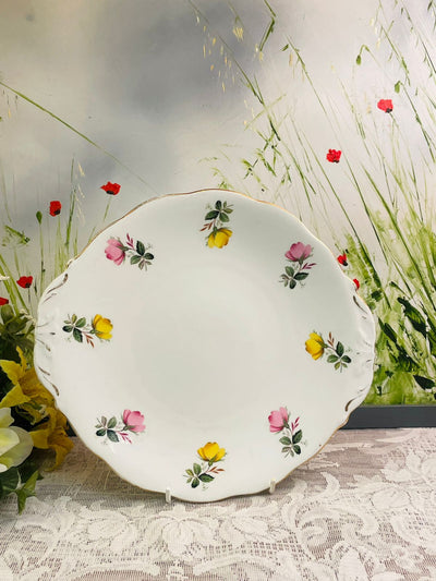 Queen Anne Fine Bone China Floral Serving Plate