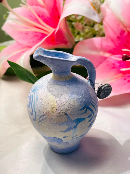 Blue & White Decorative Jug Approx. 9 cm