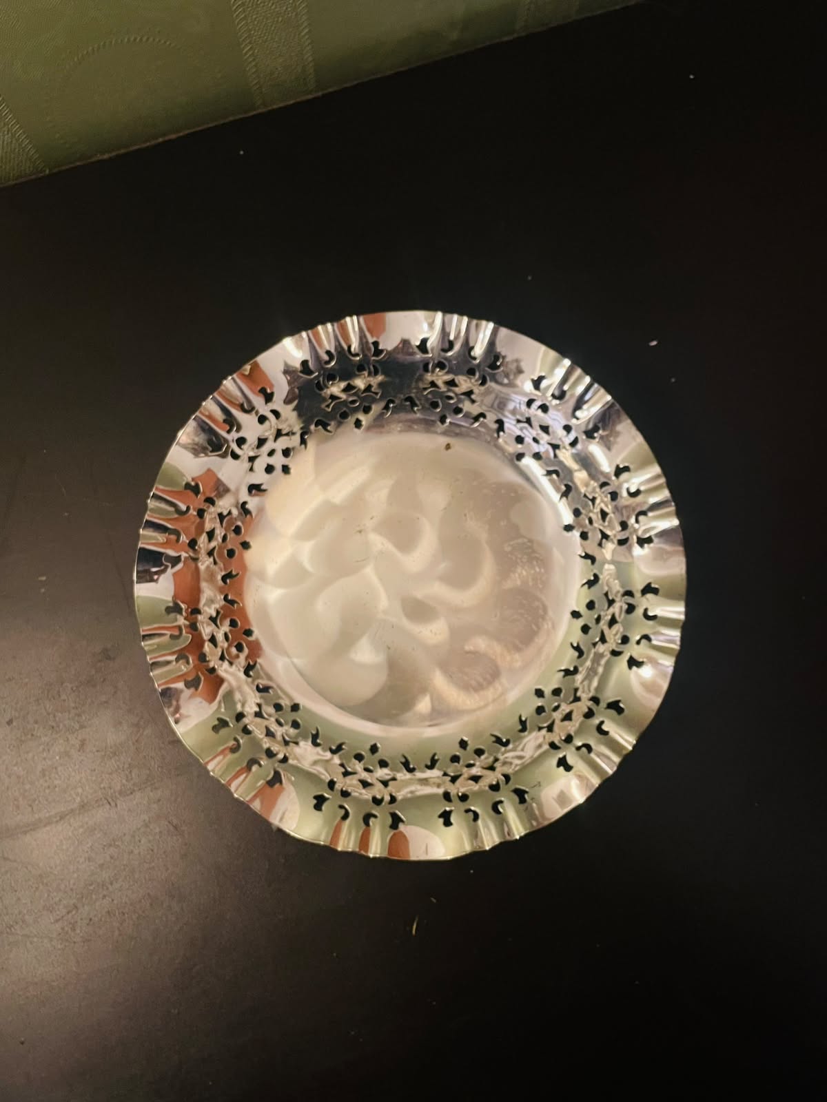 Vintage Silver Plated Pierced Platter Tray