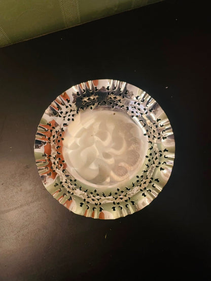 Vintage Silver Plated Pierced Platter Tray