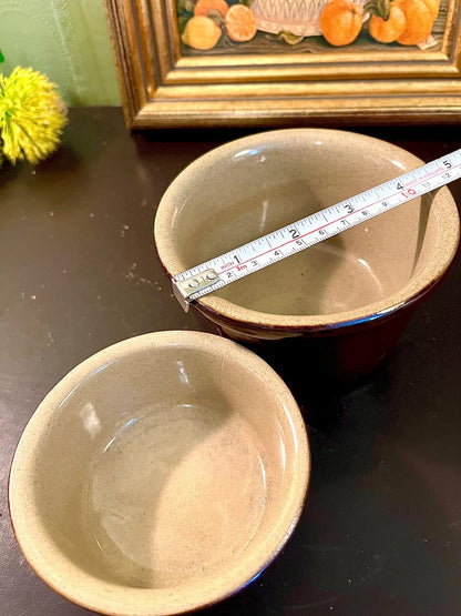 Moira 2-Piece Beige Oven-Safe Stoneware Bowl Set 5-Inch