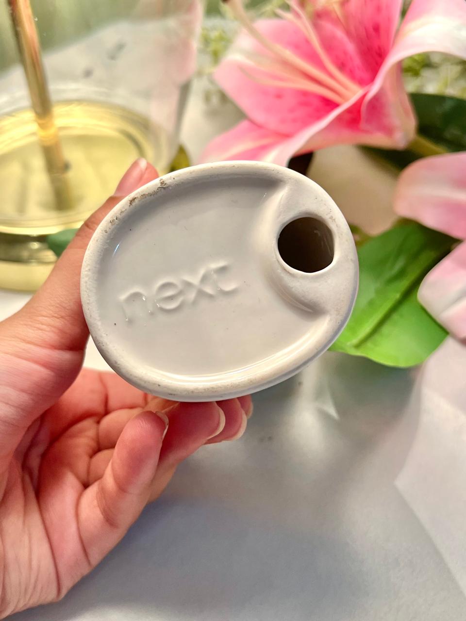Next Ceramic Lady Planter / Vase – Face Design with Floral Detail, Approx. 11 cm