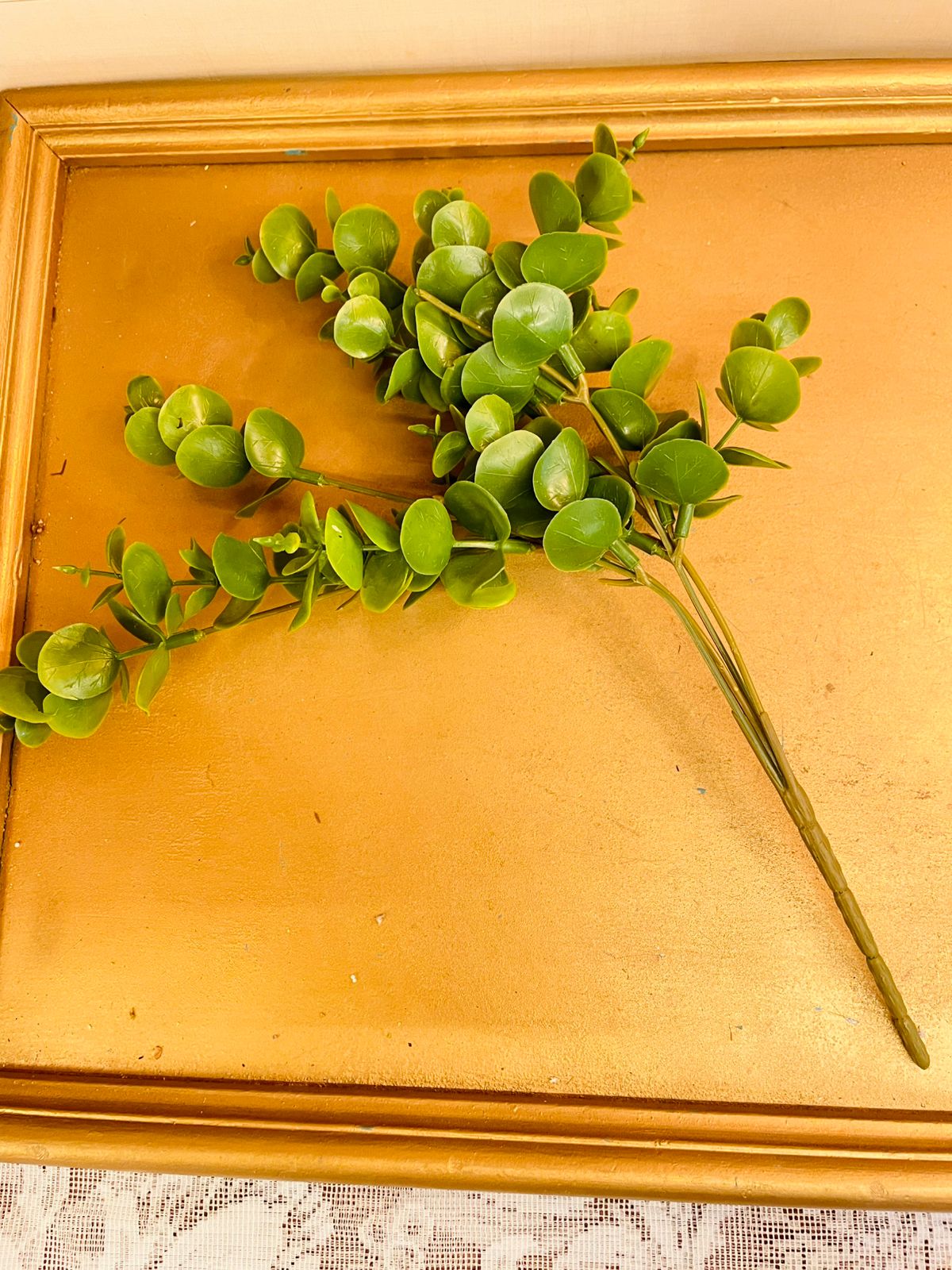Green Artificial Eucalyptus Foliage Spray 12"