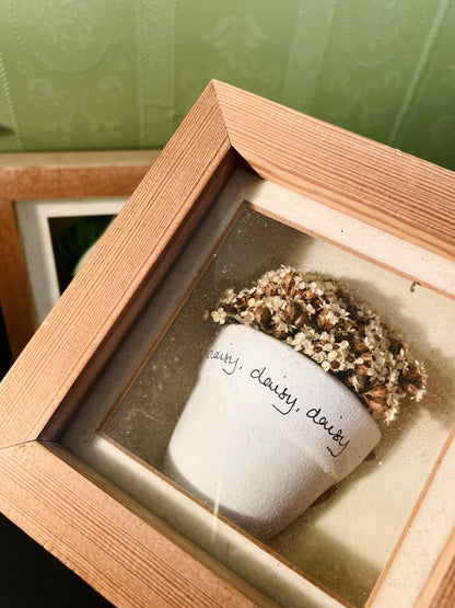 Vintage Floral Shadow Box Wall Frames Set of 3