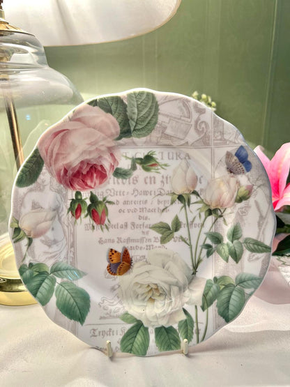 Royal Worcester RHS Roses Floral Wall Plate – 8 Inch