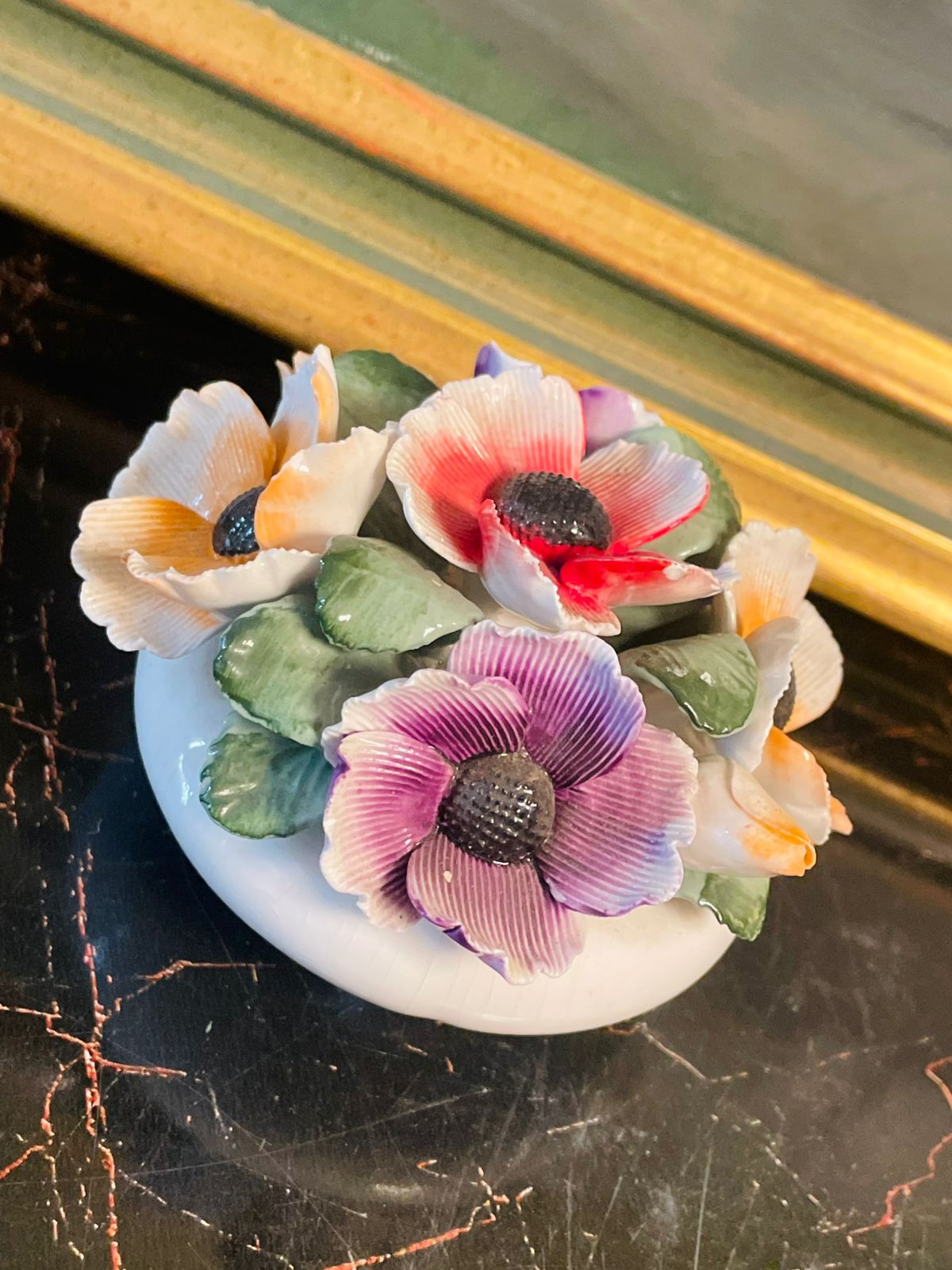 Royal Park Fine Bone China Floral Bouquet ( 7cm )– Staffordshire England – Handcrafted Miniature