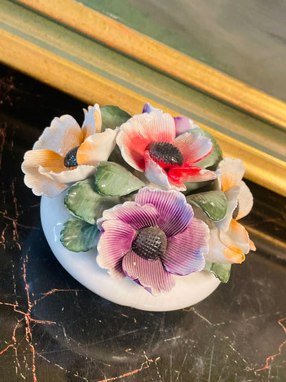 Royal Park Fine Bone China Floral Bouquet ( 7cm )– Staffordshire England – Handcrafted Miniature