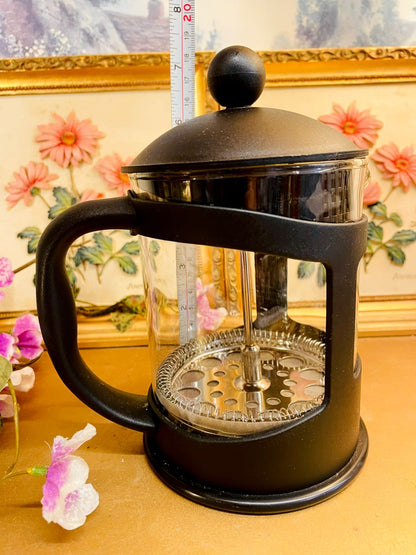 Black Glass French Press Coffee Maker