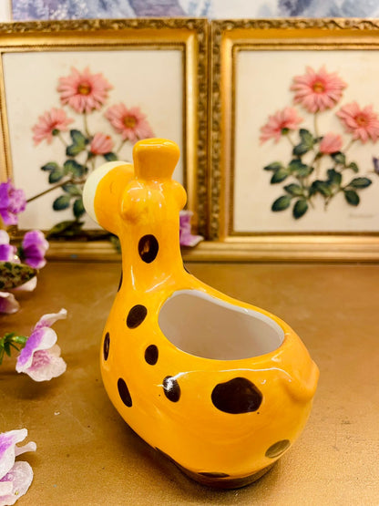 Cute Giraffe Ceramic Planter Pot Decor