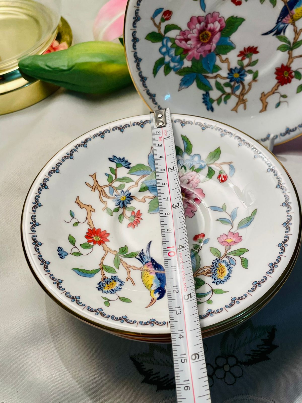 Aynsley Pembroke Fine Bone China Side Plates 5-Piece Set 14 cm