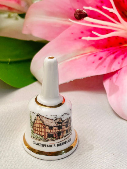 Vintage Shakespeare’s Birthplace Porcelain Ring Holder Souvenir Approx. 6 cm Tall