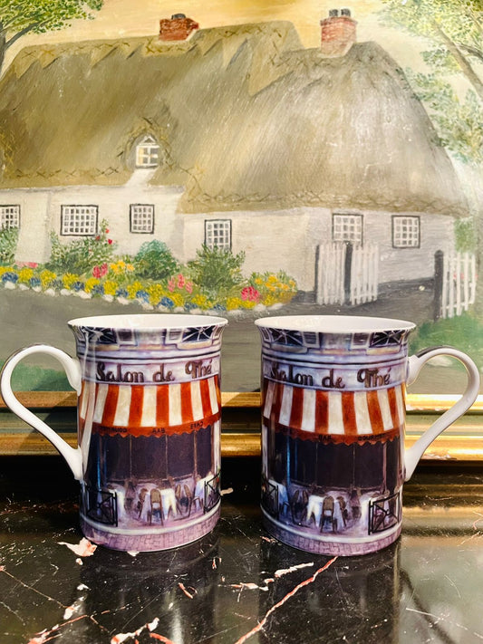 #VintageMugs #BoneChina #TeaLovers #CoffeeLovers #FrenchCafeMug #SalonDeThe #ParisianStyle #MadeInEngland #CollectibleMugs #VintageKitchenware #LuxuryTeaMugs #HomeDecorPakistan #TeaCupSet #CafeVibes #BoneChinaMugs
