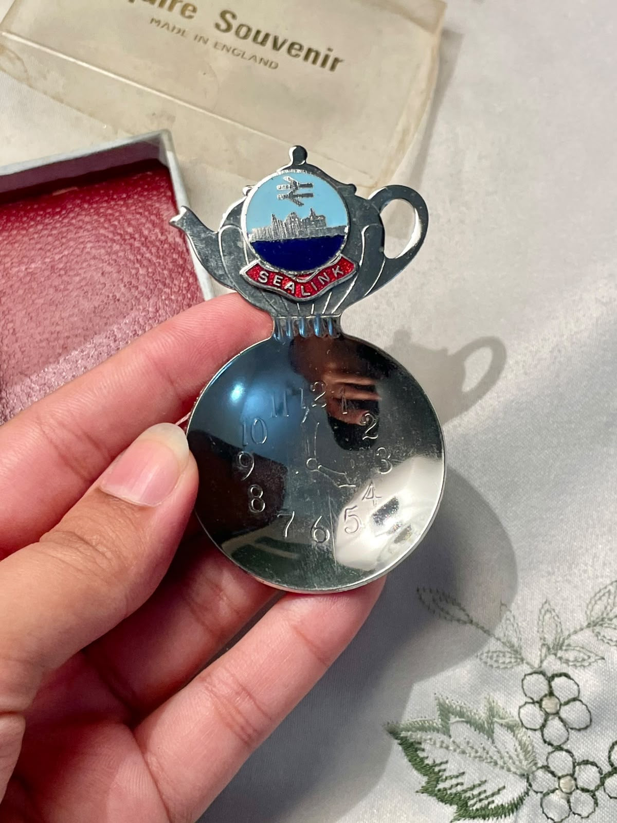 Squire Souvenir Sealink Boxed Teapot Spoon, 3.5 in