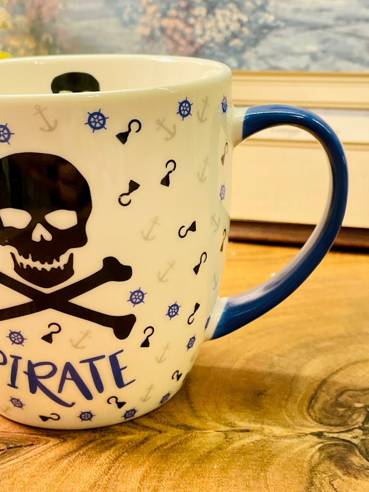 Leonardo Collection Pirate Fine China Mug | Skull Crossbones Cup
