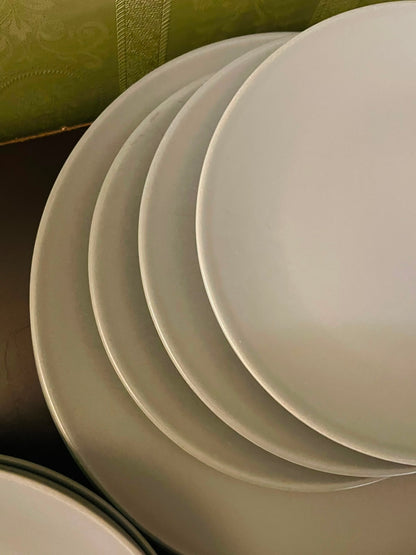 IKEA Stoneware Dinnerware Set 11 Pieces Grey Plates & Bowls