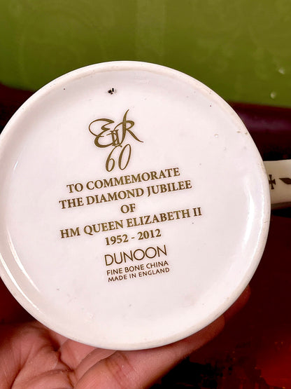 Dunoon Queen Elizabeth II Diamond Jubilee Fine Bone China Mug