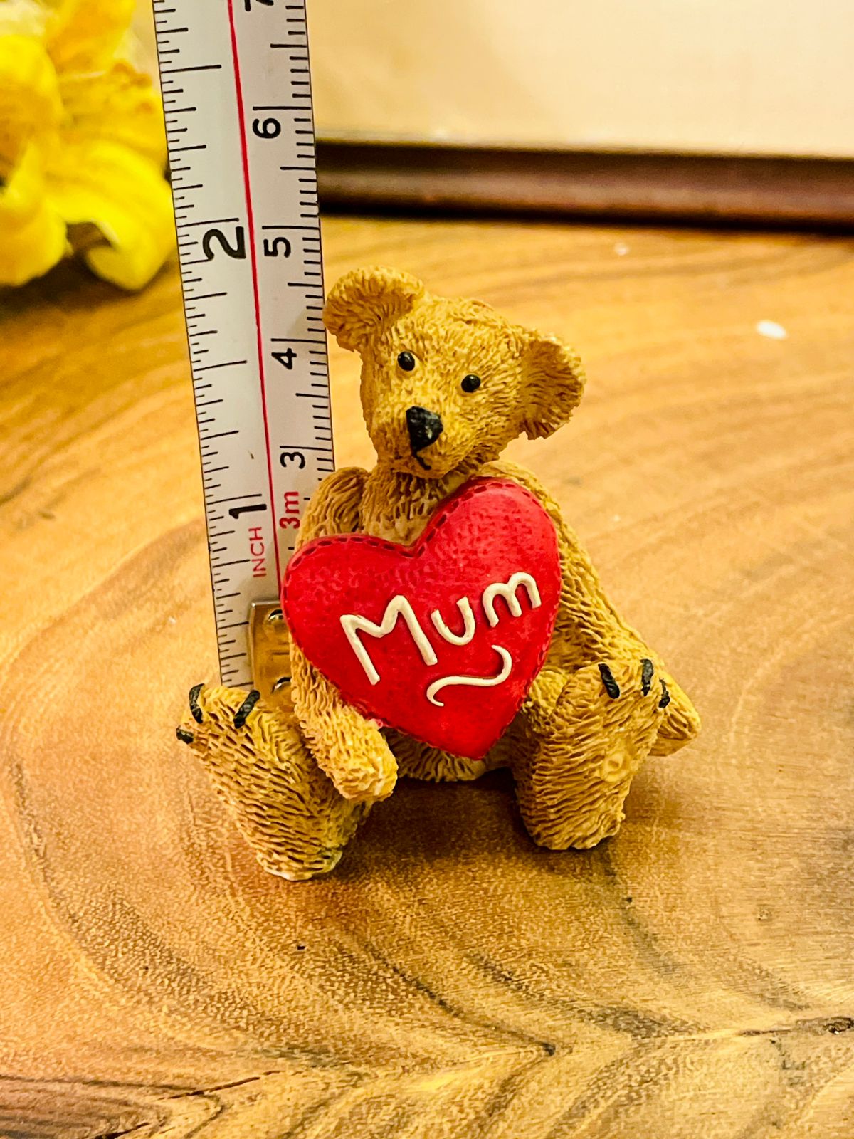 Vintage Cherished Teddies Mum Heart Bear Figurine 1997