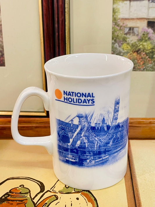 London mug, souvenir mug, National Holidays mug, UK travel mug, London skyline mug, tourist mug, collectible mug, British memorabilia, travel gift, ceramic mug
